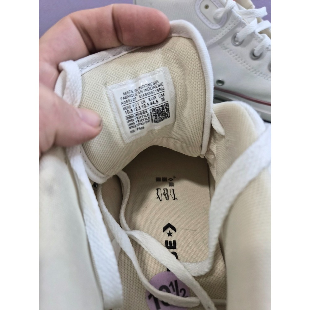 Converse Chuck Taylor All Star Tremont Street Mid Unisex M10.5/W12.5 Shoes White - Picture 8 of 9